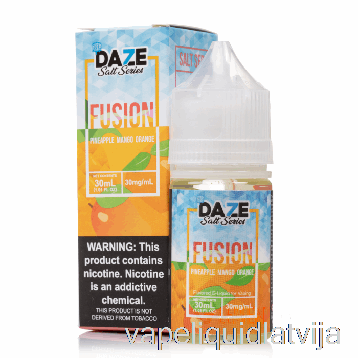 Ledus Ananāsu Mango Apelsīns - 7 Daze Fusion Sāls - 30ml 30mg Vape šķidrums